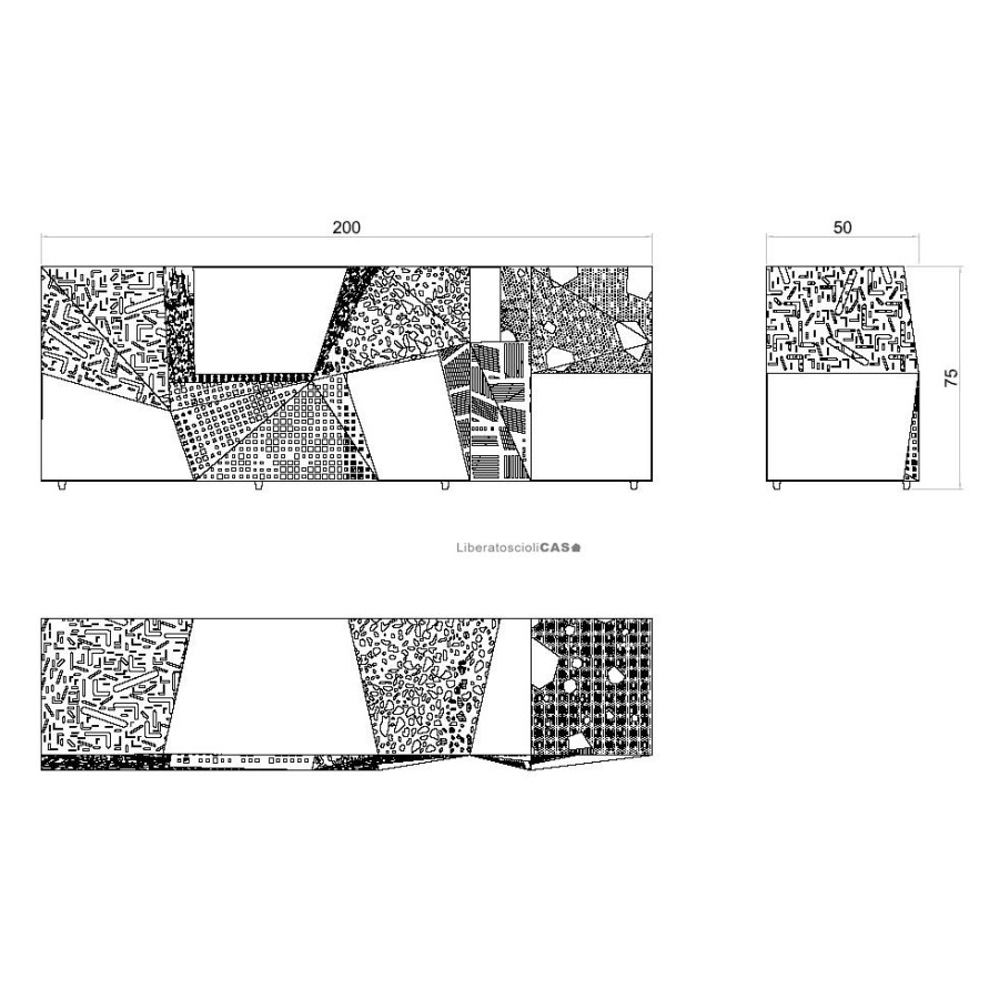 RIDDLED BUFFET DESIGN STEVEN HOLL - HORM