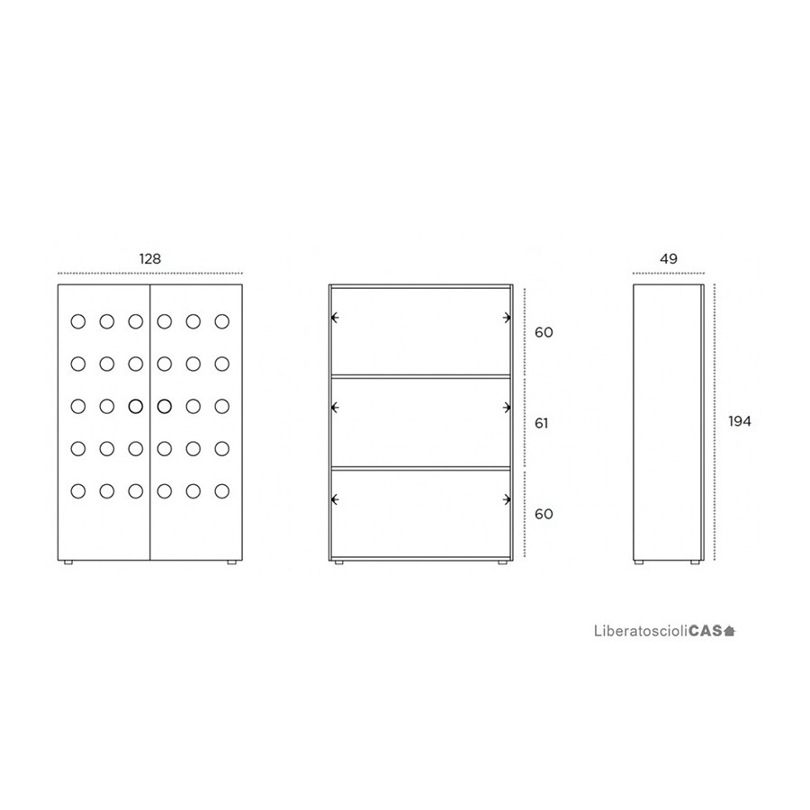 HORM - CREDENZA MOONY FULLWHITE DESIGN TOYO ITO