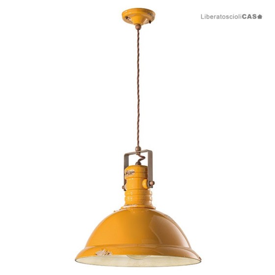 FERROLUCE - INDUSTRIAL LAMPADA A SOSPENSIONE C1690