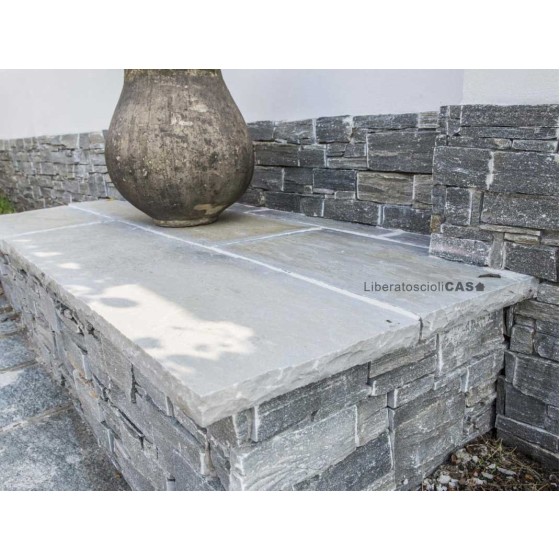 B&B RIVESTIMENTI NATURALI - LASTRE COPRIMURO IN PIETRA NATURALE 120x35CM