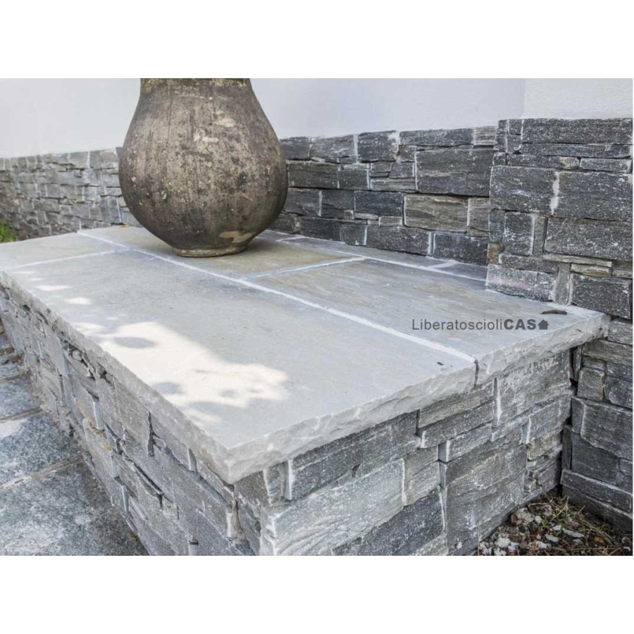 B&B RIVESTIMENTI NATURALI - LASTRE COPRIMURO IN PIETRA NATURALE 120x35CM