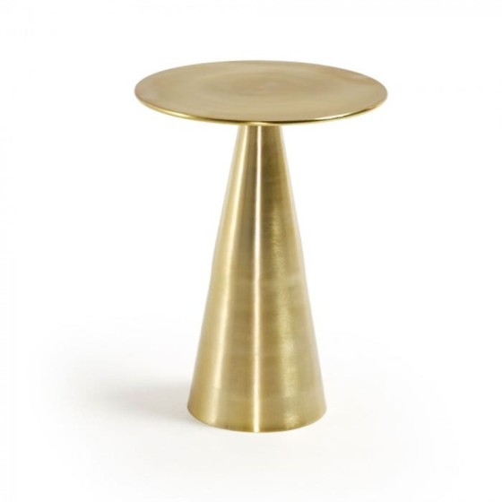 KAVE HOME - Tavolino Rhet Ø 38,5 cm metallo dorato