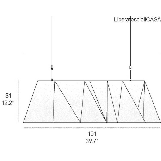 LAMPADA A SOSPENSIONE Plywood Chandelier DESIGN Steven Holl - HORM