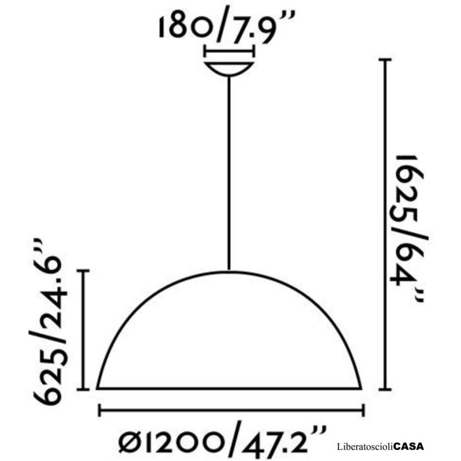 FARO BARCELONA - MAGMA-G Lampada sospensione nero e oro