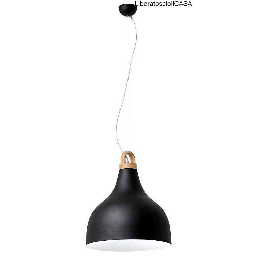 BELL LAMPADA A SOSPENSIONE E27 NERO BIG 1X40W