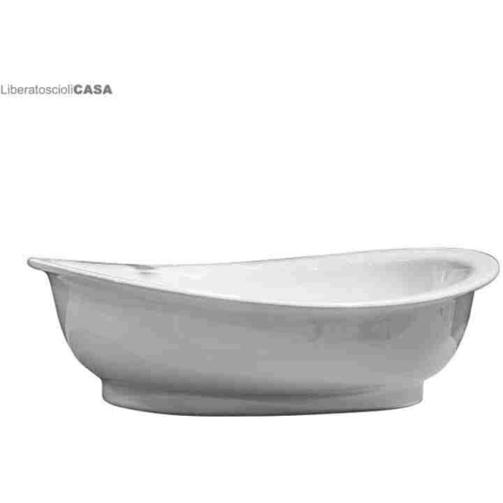 GAIA - CASUAL Lavabo in ceramica da appoggio cm 53,5x42x14h