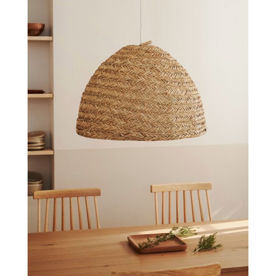 KAVE HOME - Paralume per lampada da soffitto Fonteta in fibre naturali finitura naturale Ø 60 cm