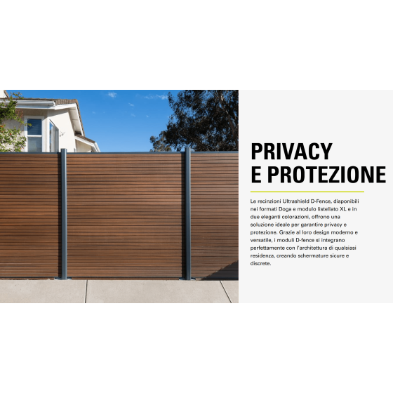 DECO DECKING - ULTRASHIELD D-FENCE LA NUOVA COLLEZIONE DI MODULI DIVISORI