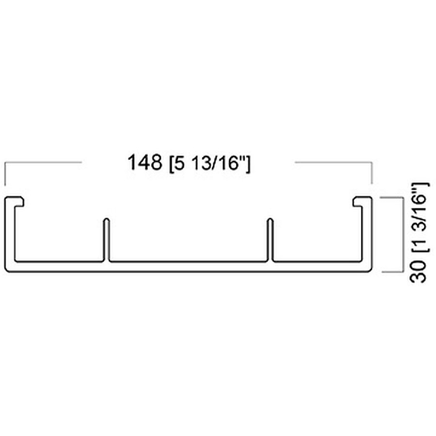 WOODN GREENWOOD - Modulatus – TH14830HD-4 Profilo WPC per Controsoffitti e applicazioni a soffitto
