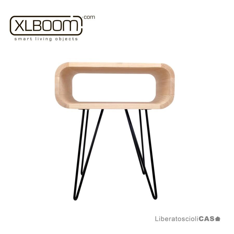 XLBOOM -  METRO END TAVOLINO TIMBER /BLACK LEGS